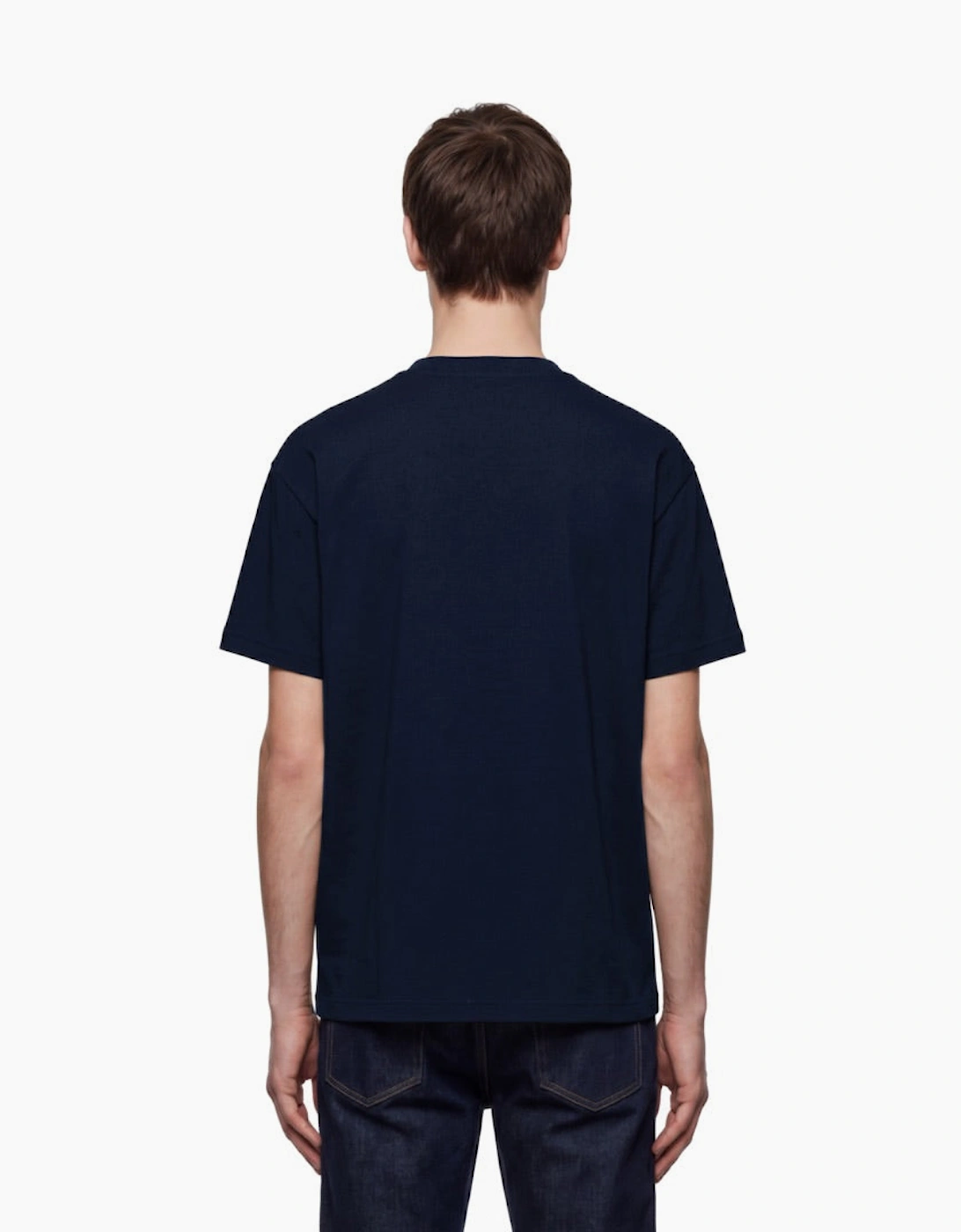 By Lanvin Paris Ribbon Logo Navy Blue T-Shirt