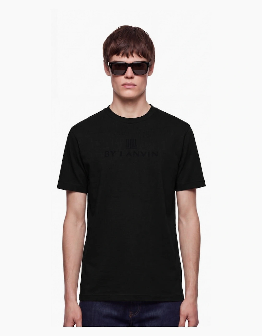 By Lanvin Central Logo Black T-Shirt