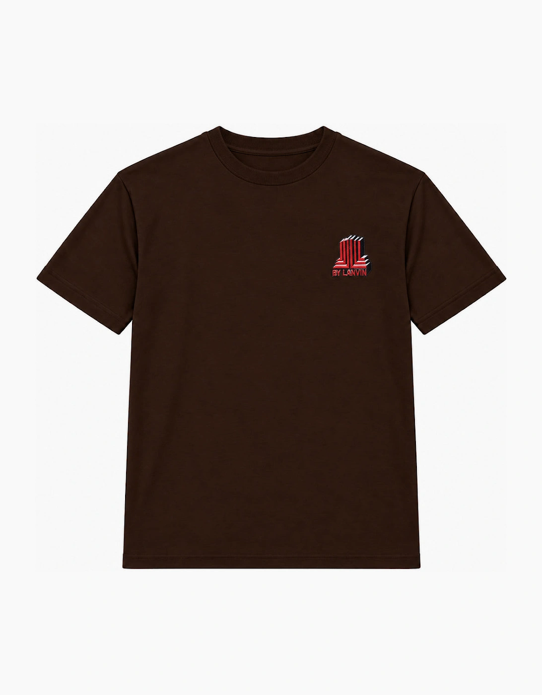 By Lanvin Block Logo Dark Brown T-Shirt