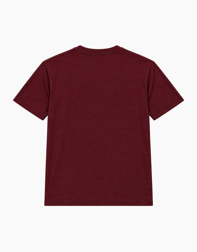 By Lanvin Block Logo Burgundy T-Shirt