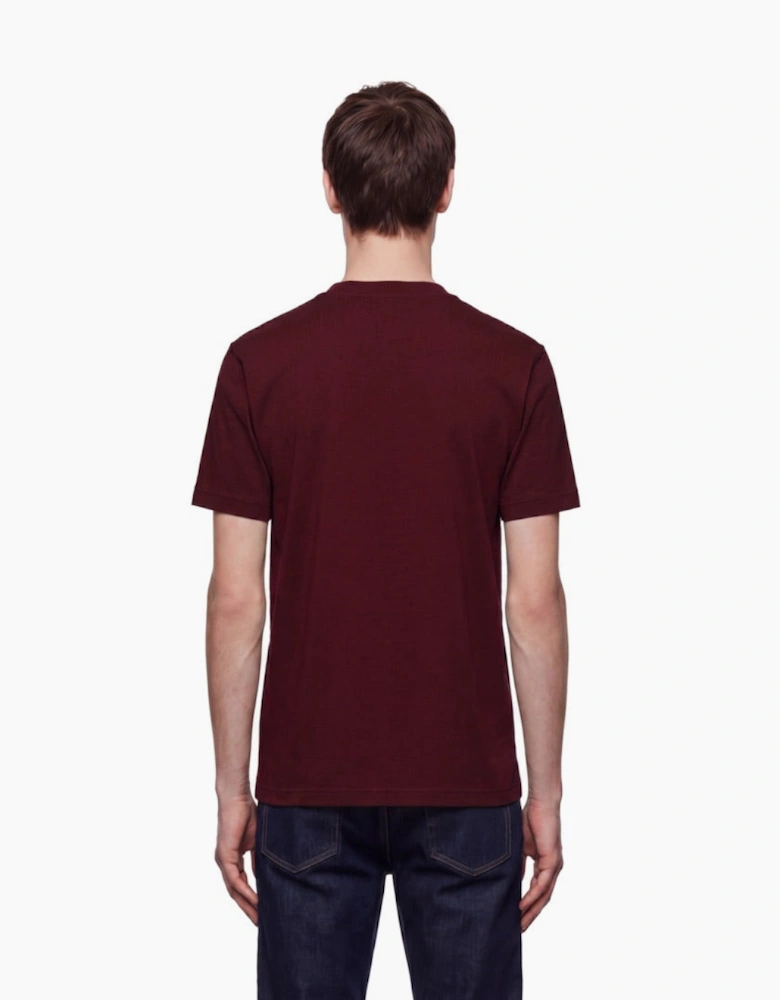 By Lanvin Block Logo Burgundy T-Shirt