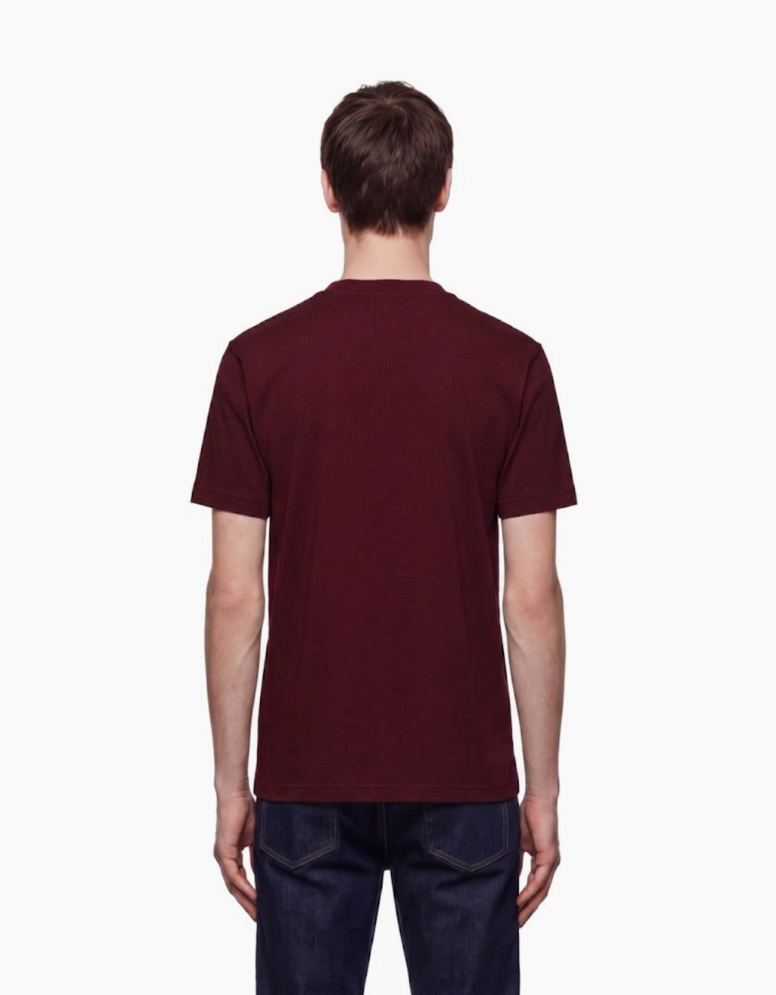 By Lanvin Block Logo Burgundy T-Shirt