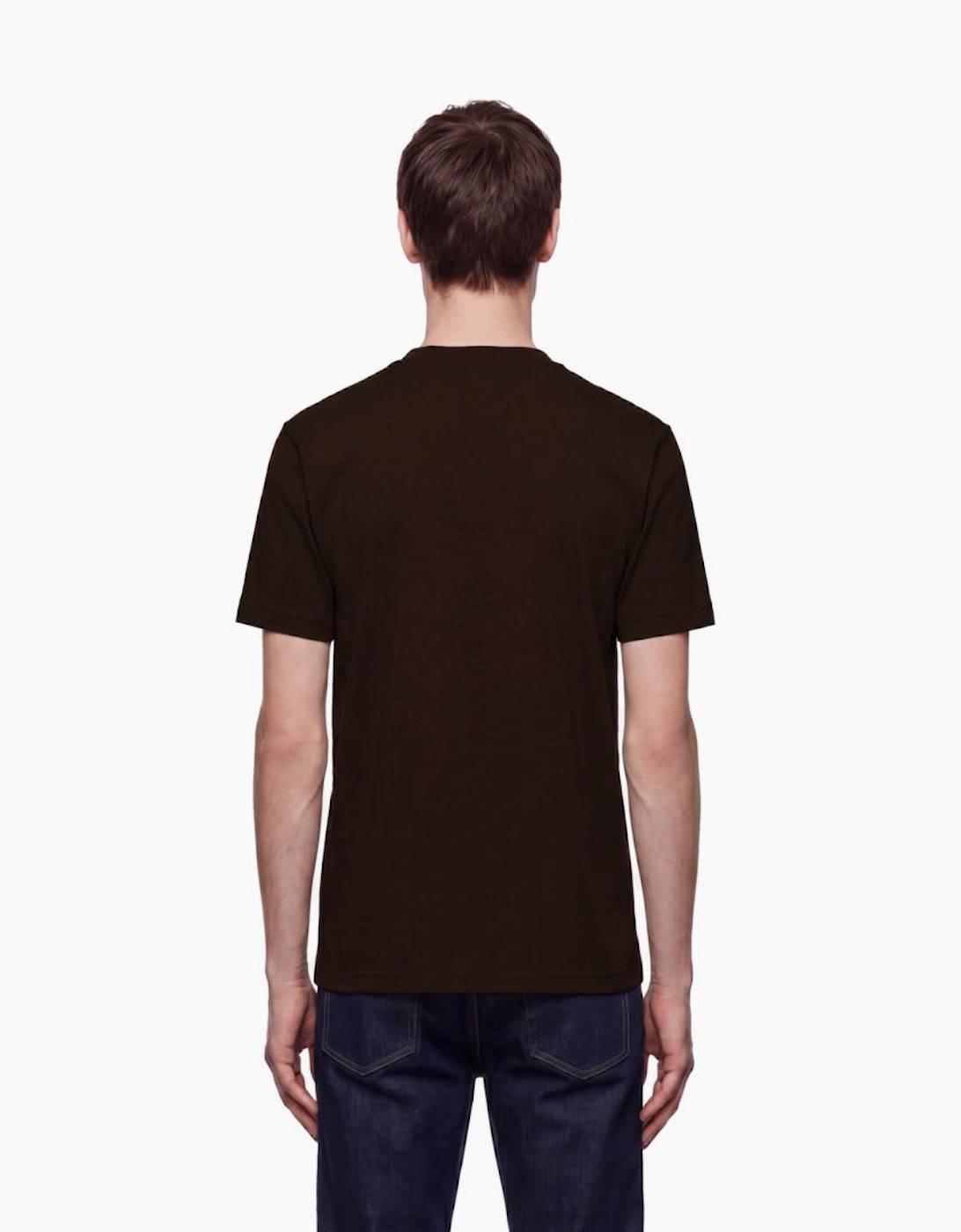 By Lanvin Block Logo Dark Brown T-Shirt