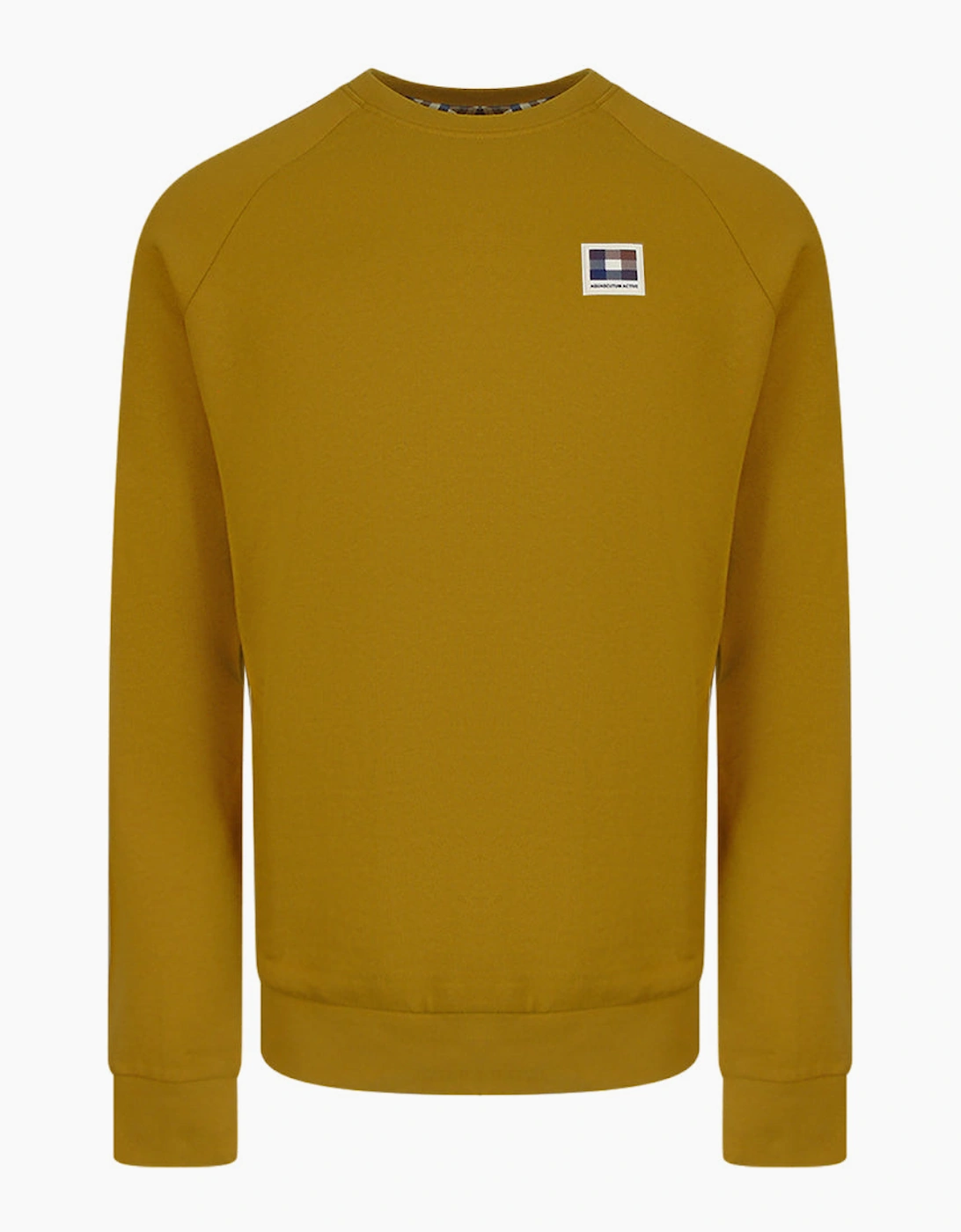 Aquascutum Active Patch Crewneck Chai Tea Jumper