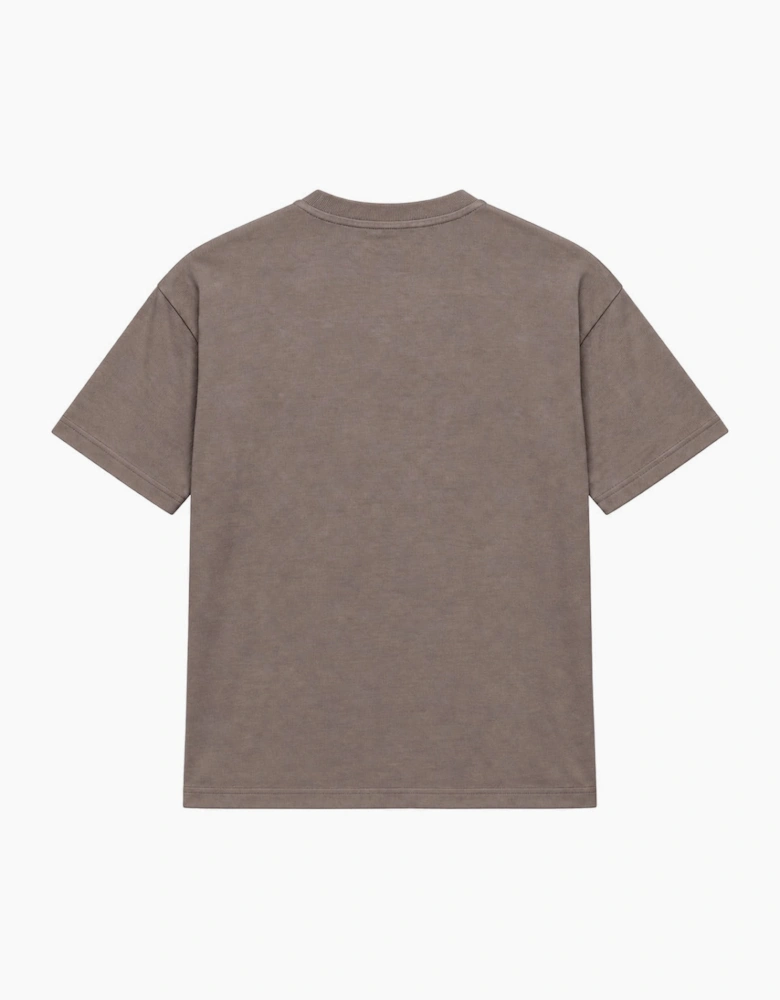 By Lanvin Paris Ribbon Logo Brown T-Shirt