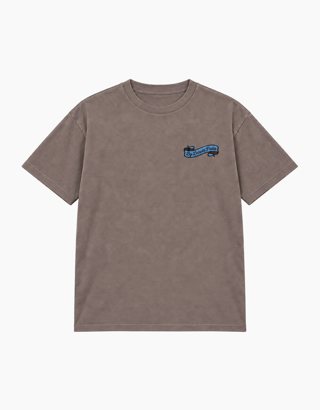 By Lanvin Paris Ribbon Logo Brown T-Shirt