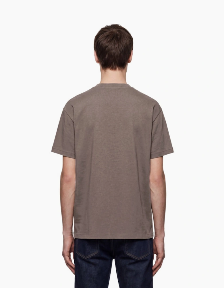 By Lanvin Paris Ribbon Logo Brown T-Shirt