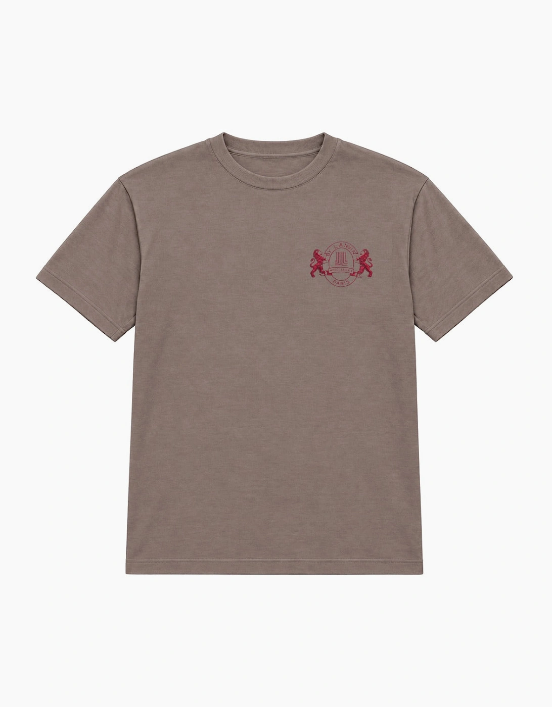 By Lanvin Paris Shield Logo Brown T-Shirt