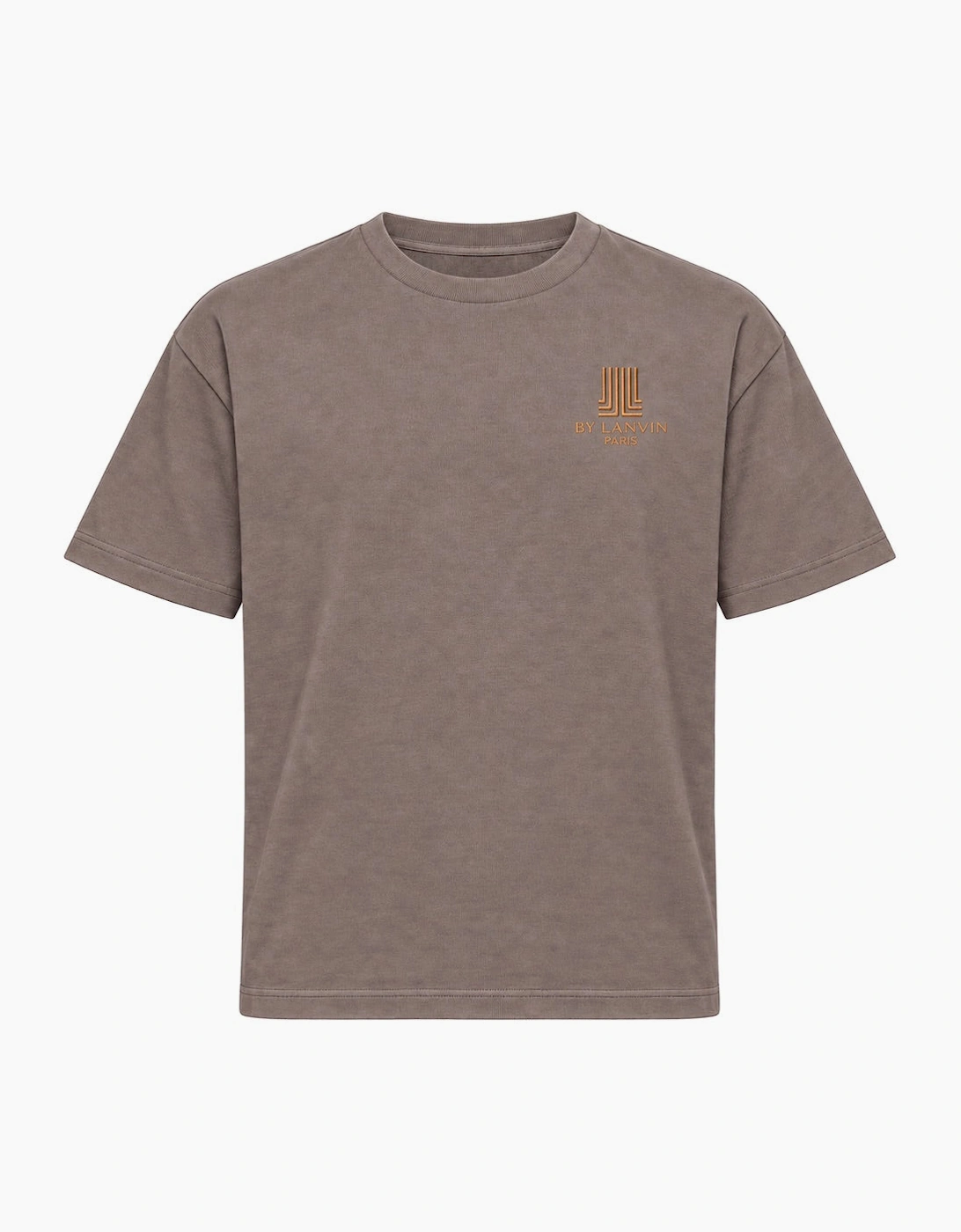 By Lanvin Paris Chest Logo Brown T-Shirt