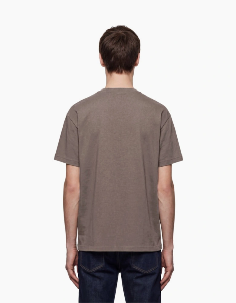 By Lanvin Paris Chest Logo Brown T-Shirt