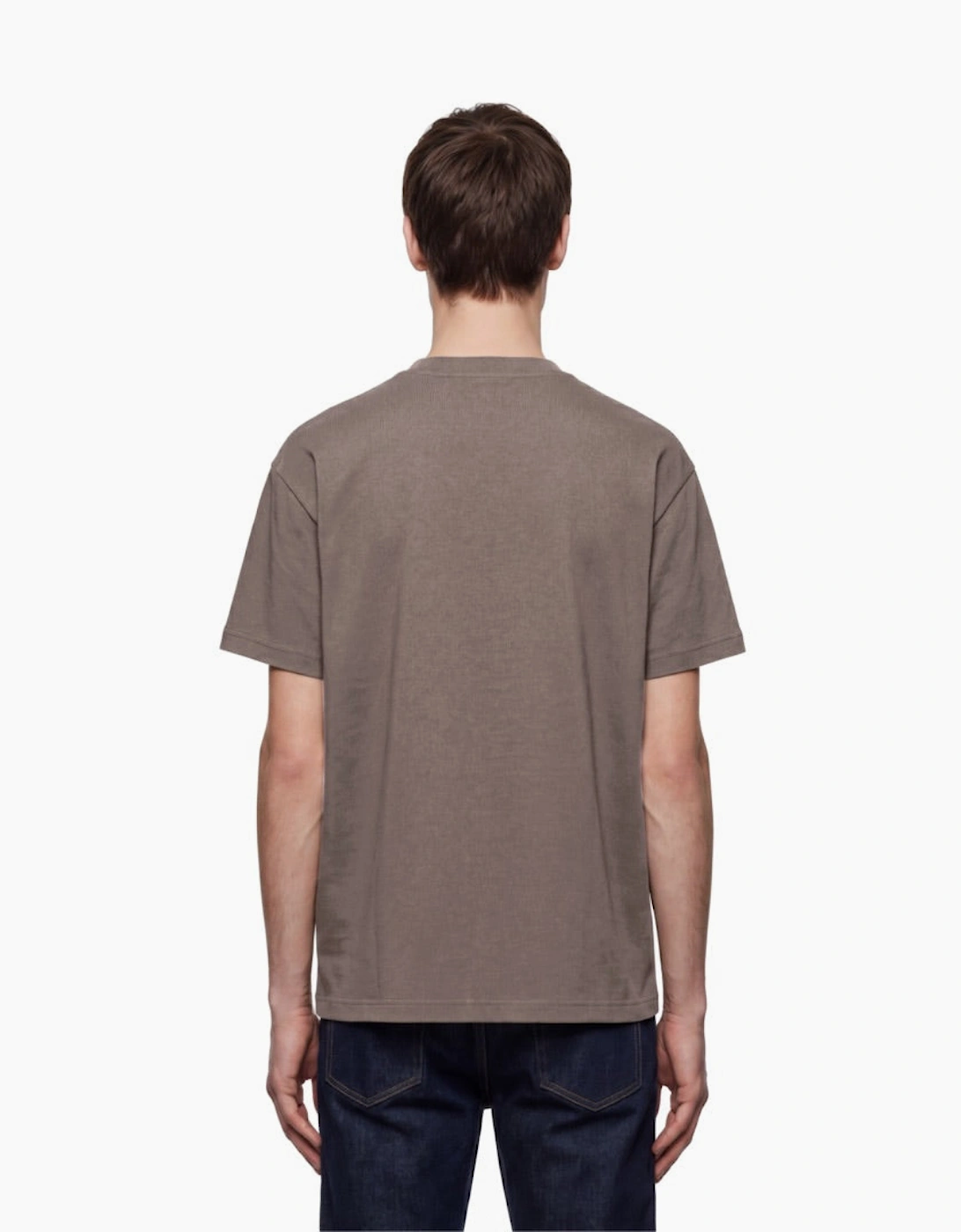 By Lanvin Paris Chest Logo Brown T-Shirt