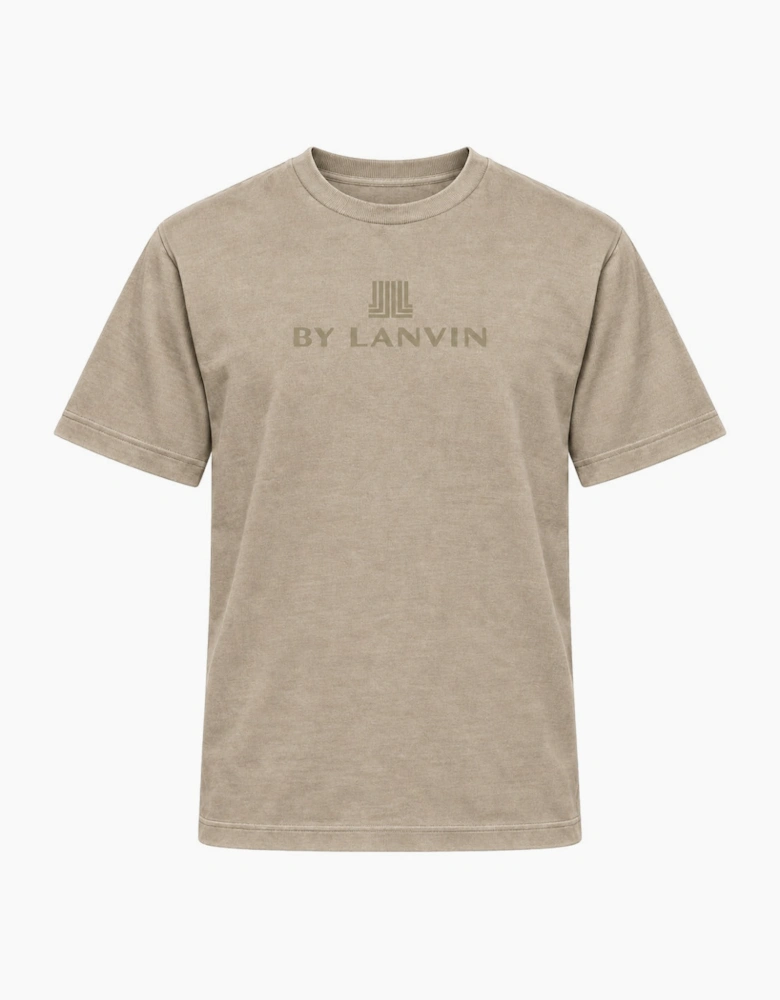By Lanvin Central Logo Taupe T-Shirt
