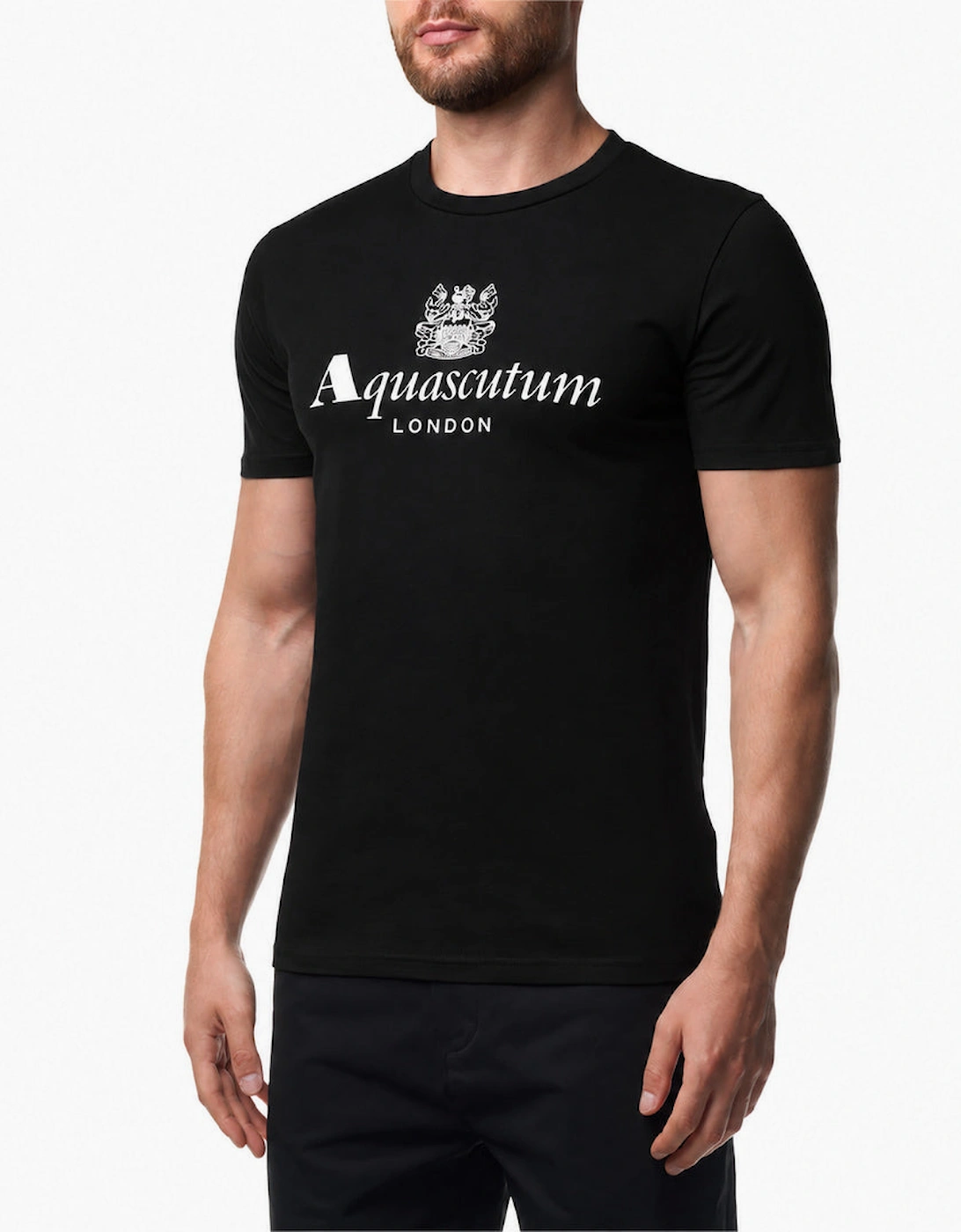 Aquascutum Active Classic Logo Black T-Shirt