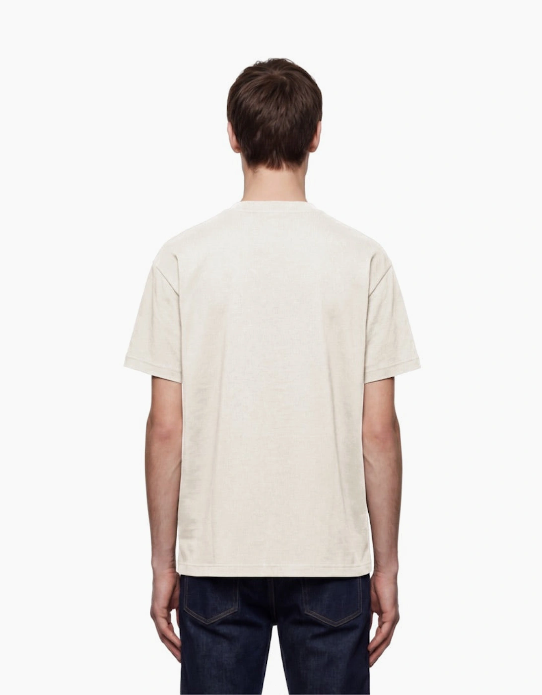 By Lanvin Paris Chest Logo Beige T-Shirt