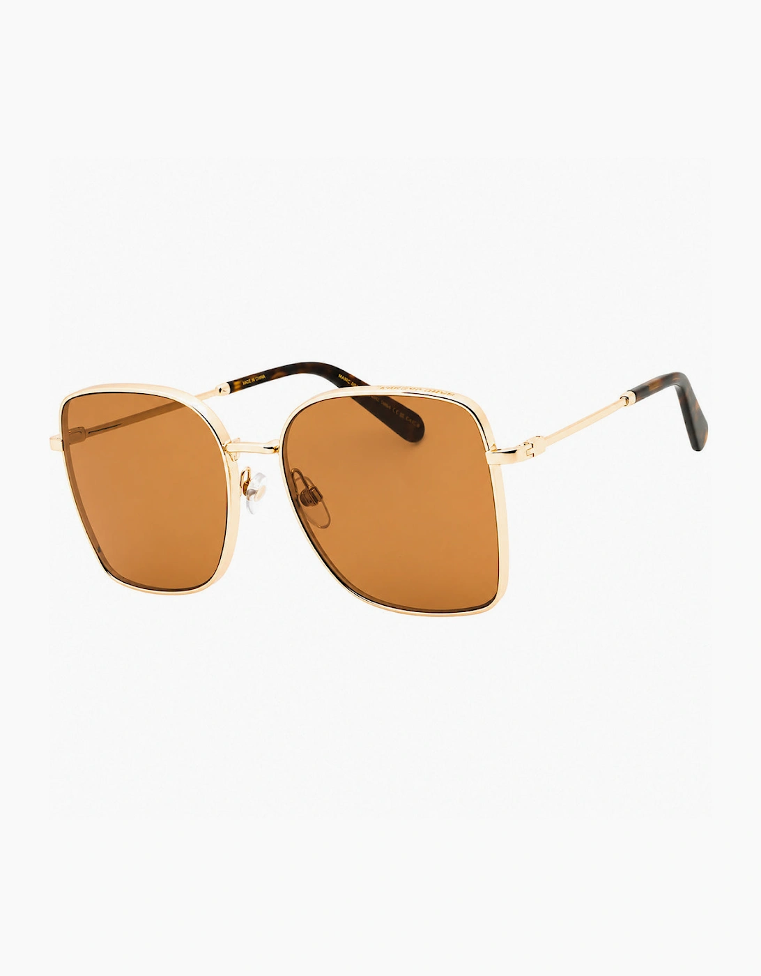 Marc Jacobs Rectangular Gold Frame Sunglasses