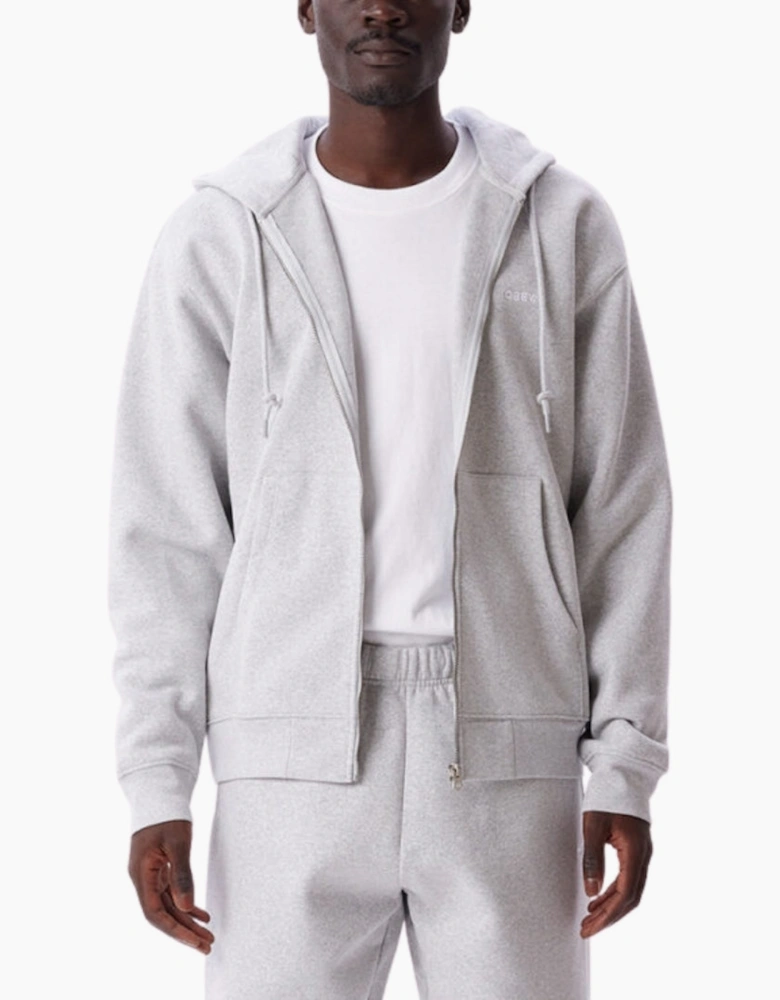 Obey Established Works Bold Zip Ash GREY Hoodie