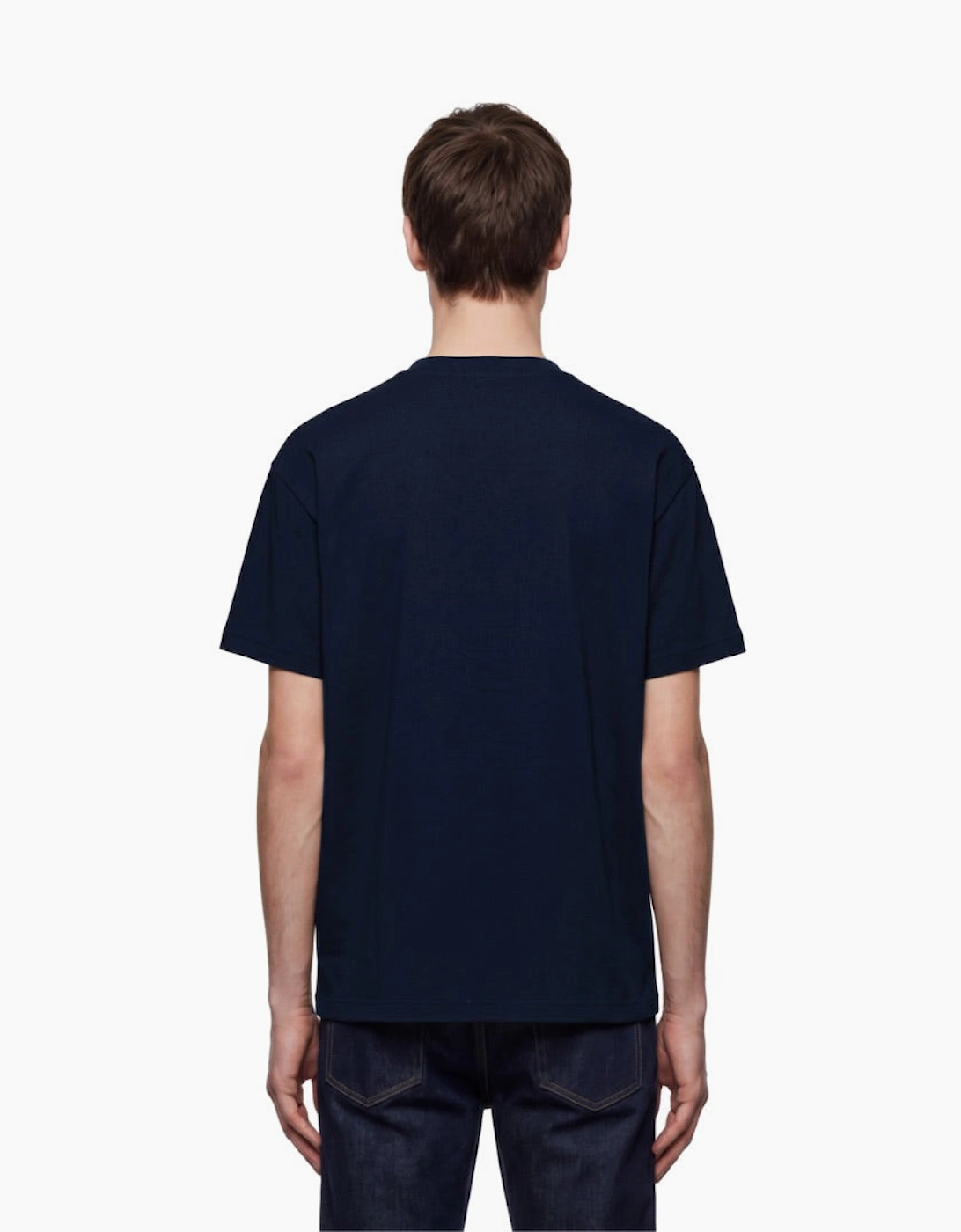 By Lanvin Paris Chest Logo Navy Blue T-Shirt