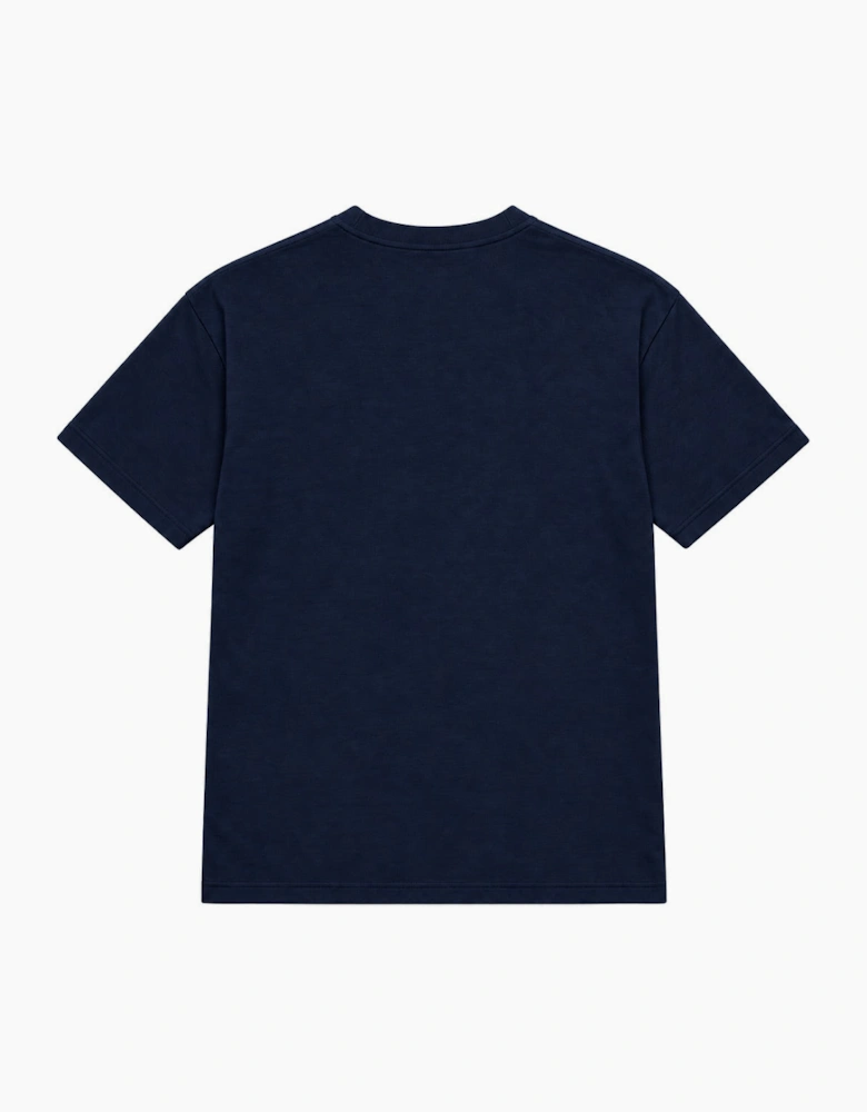 By Lanvin Paris Chest Logo Navy Blue T-Shirt