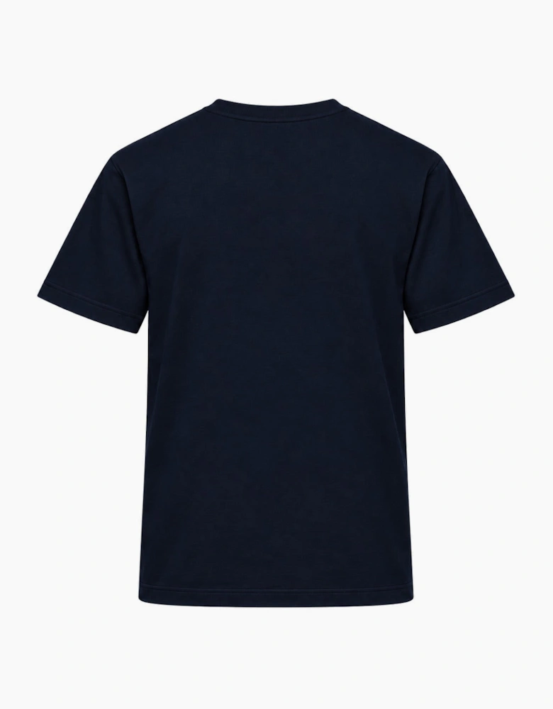 By Lanvin Central Logo Navy Blue T-Shirt