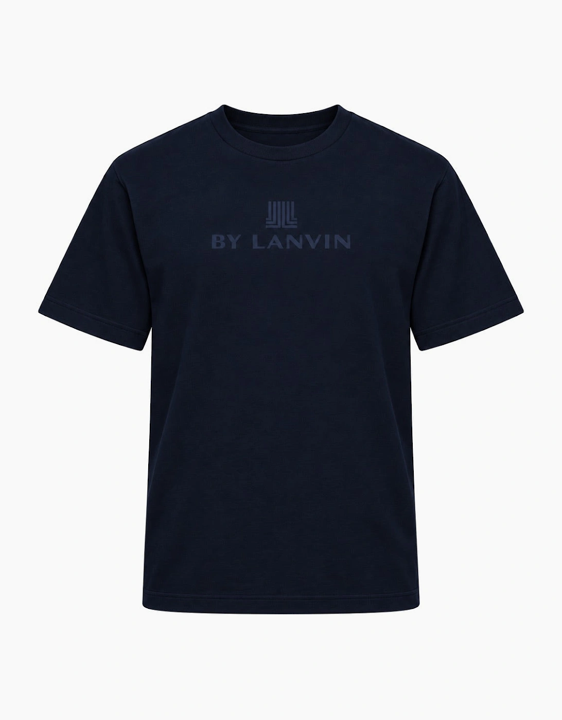 By Lanvin Central Logo Navy Blue T-Shirt