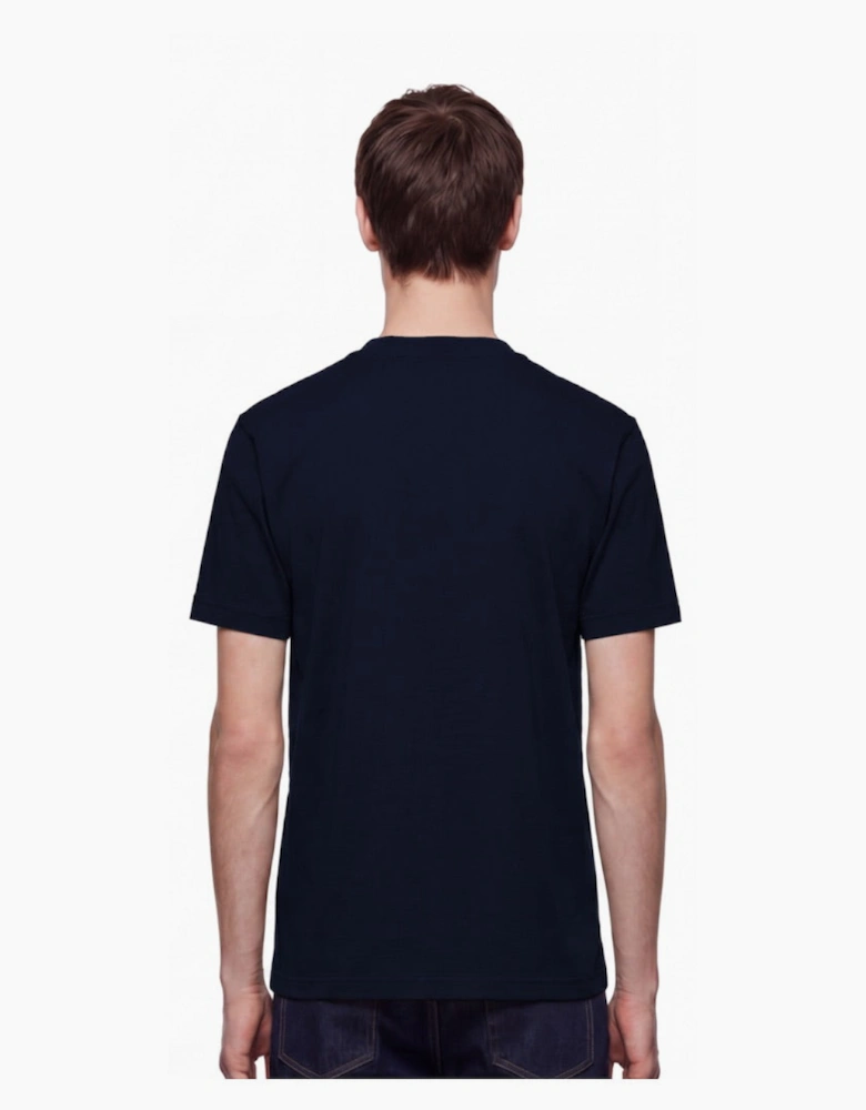 By Lanvin Central Logo Navy Blue T-Shirt