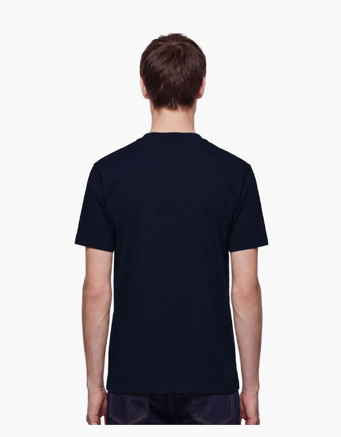 By Lanvin Central Logo Navy Blue T-Shirt