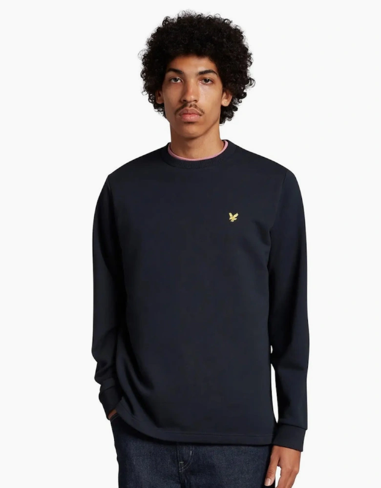 Lyle & Scott Oversized Crewneck Dark Navy Jumper