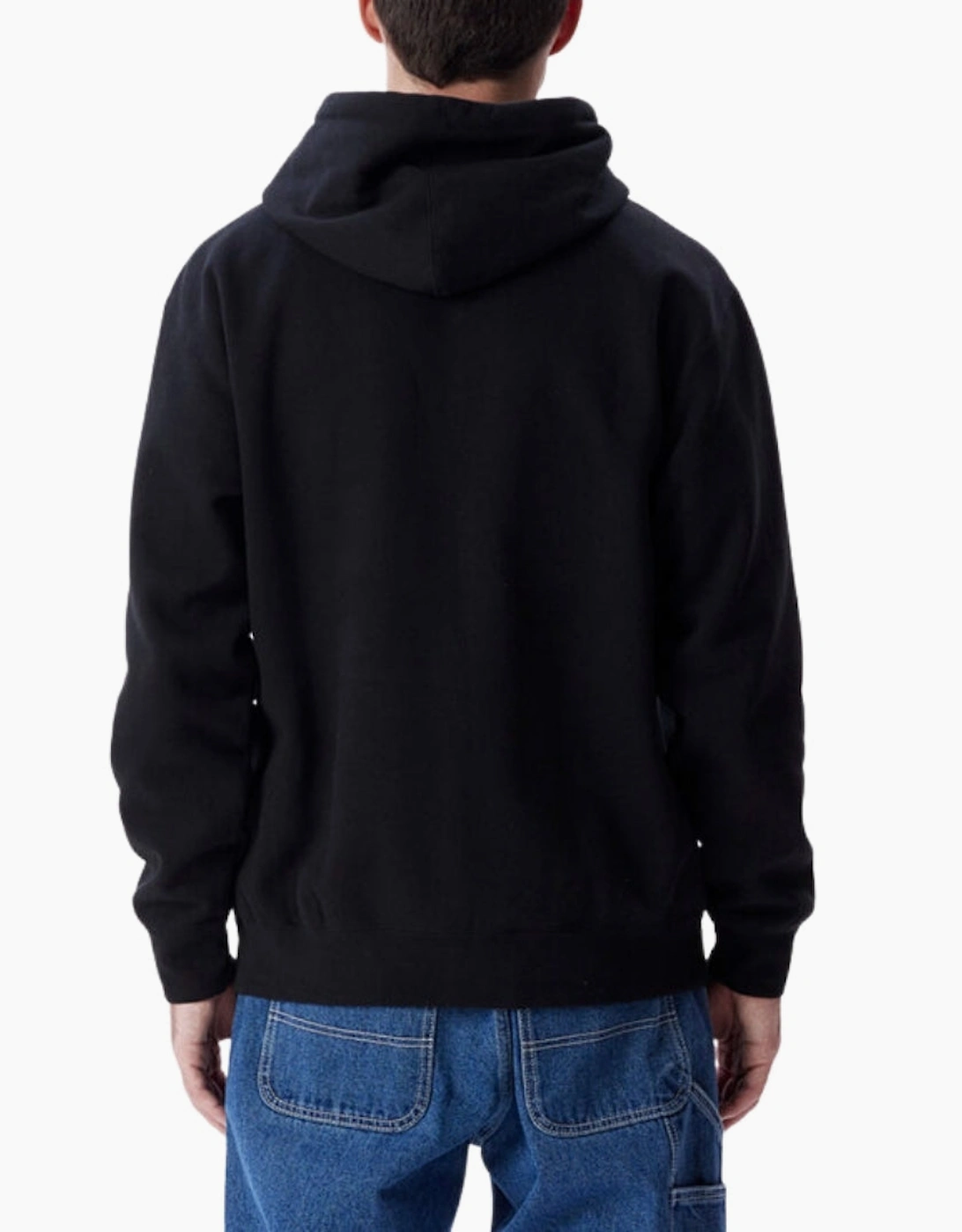 Obey Tab Logo Black Hoodie