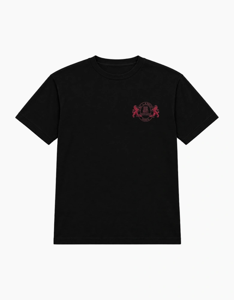 By Lanvin Paris Shield Logo Black T-Shirt