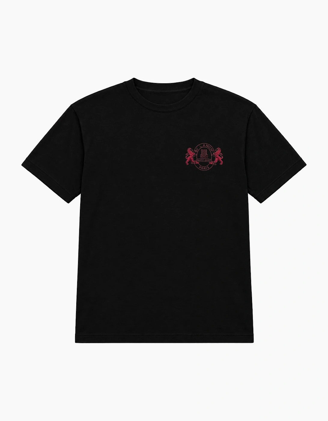 By Lanvin Paris Shield Logo Black T-Shirt
