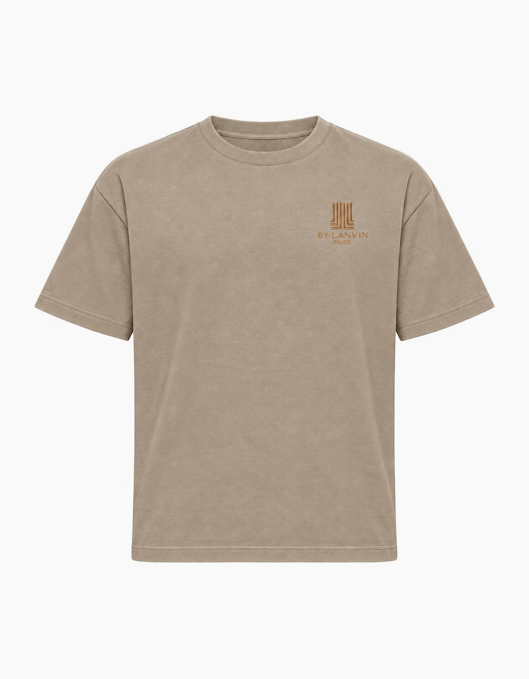 By Lanvin Paris Chest Logo Taupe T-Shirt
