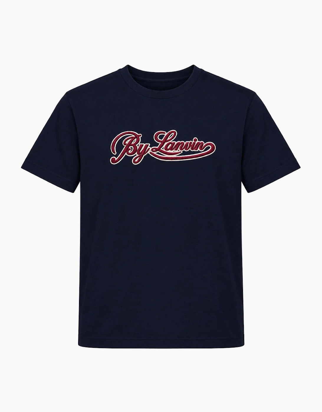 By Lanvin Script Logo Navy Blue T-Shirt