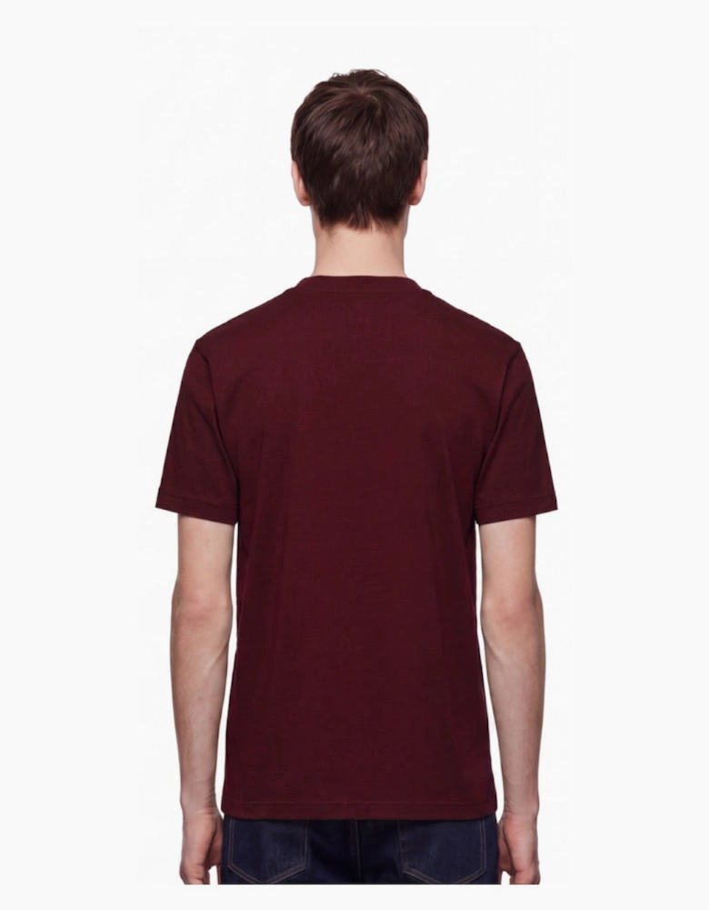 By Lanvin Central Logo Burgundy T-Shirt