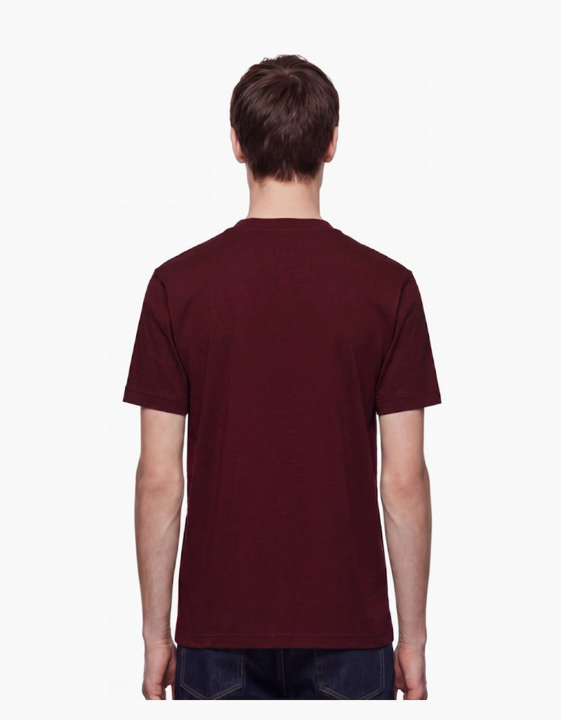 By Lanvin Central Logo Burgundy T-Shirt