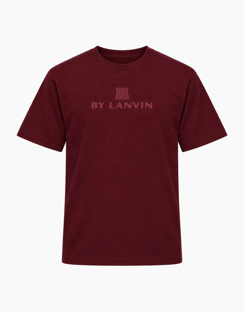 By Lanvin Central Logo Burgundy T-Shirt