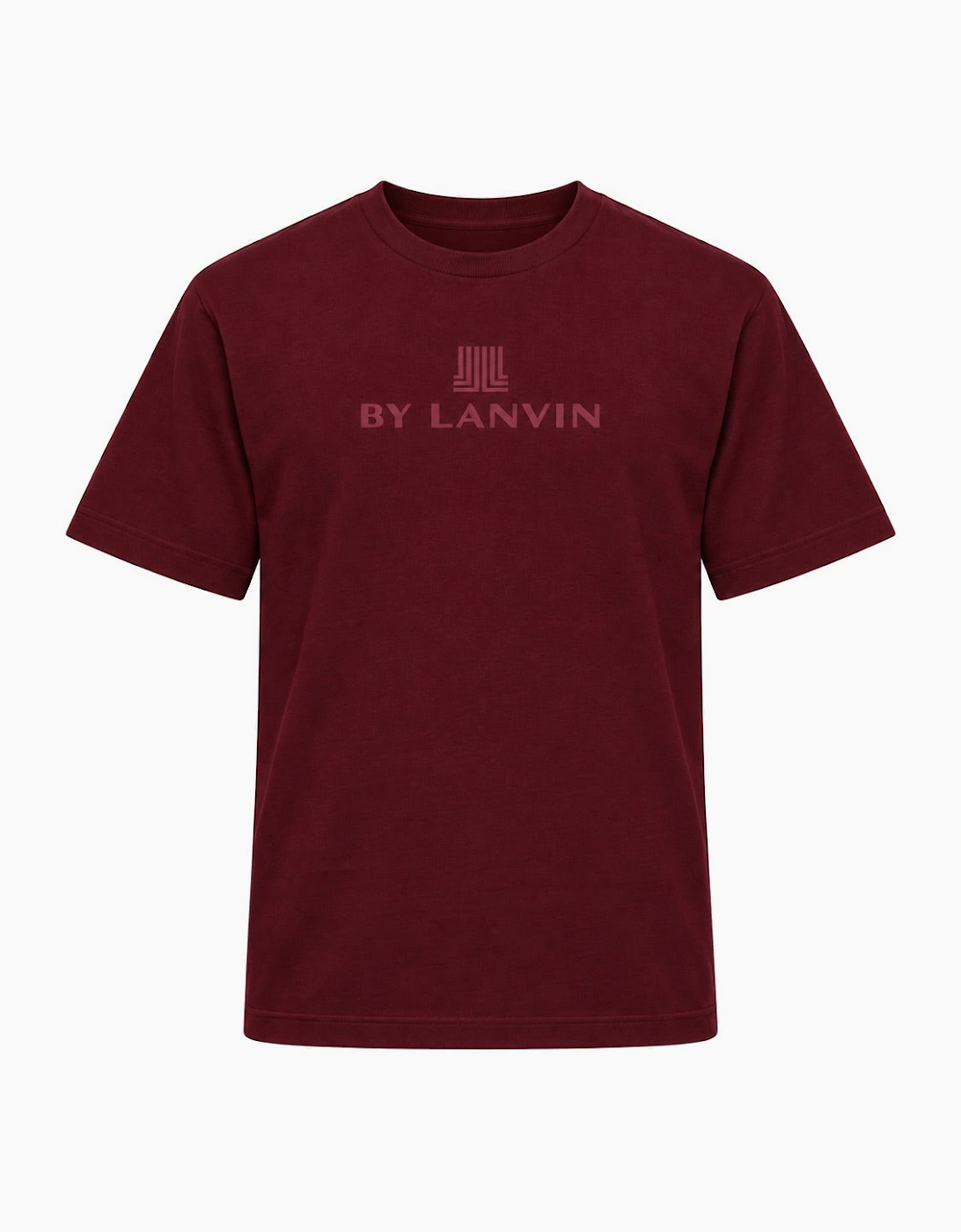 By Lanvin Central Logo Burgundy T-Shirt