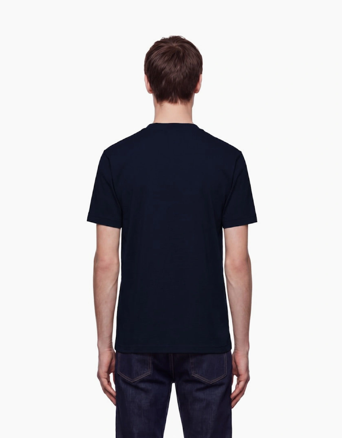 By Lanvin Script Logo Navy Blue T-Shirt