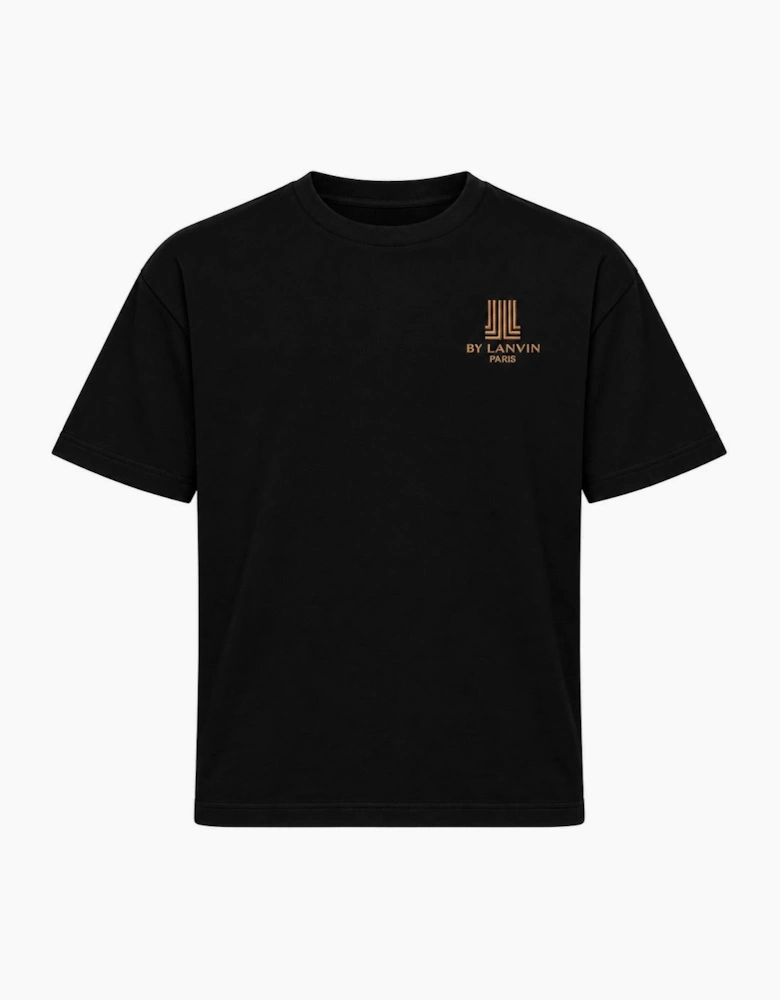 By Lanvin Paris Chest Logo Black T-Shirt
