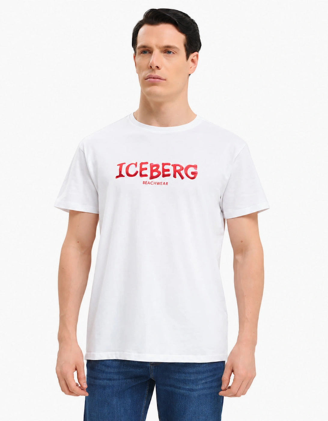 Iceberg Bold Logo White T-Shirt