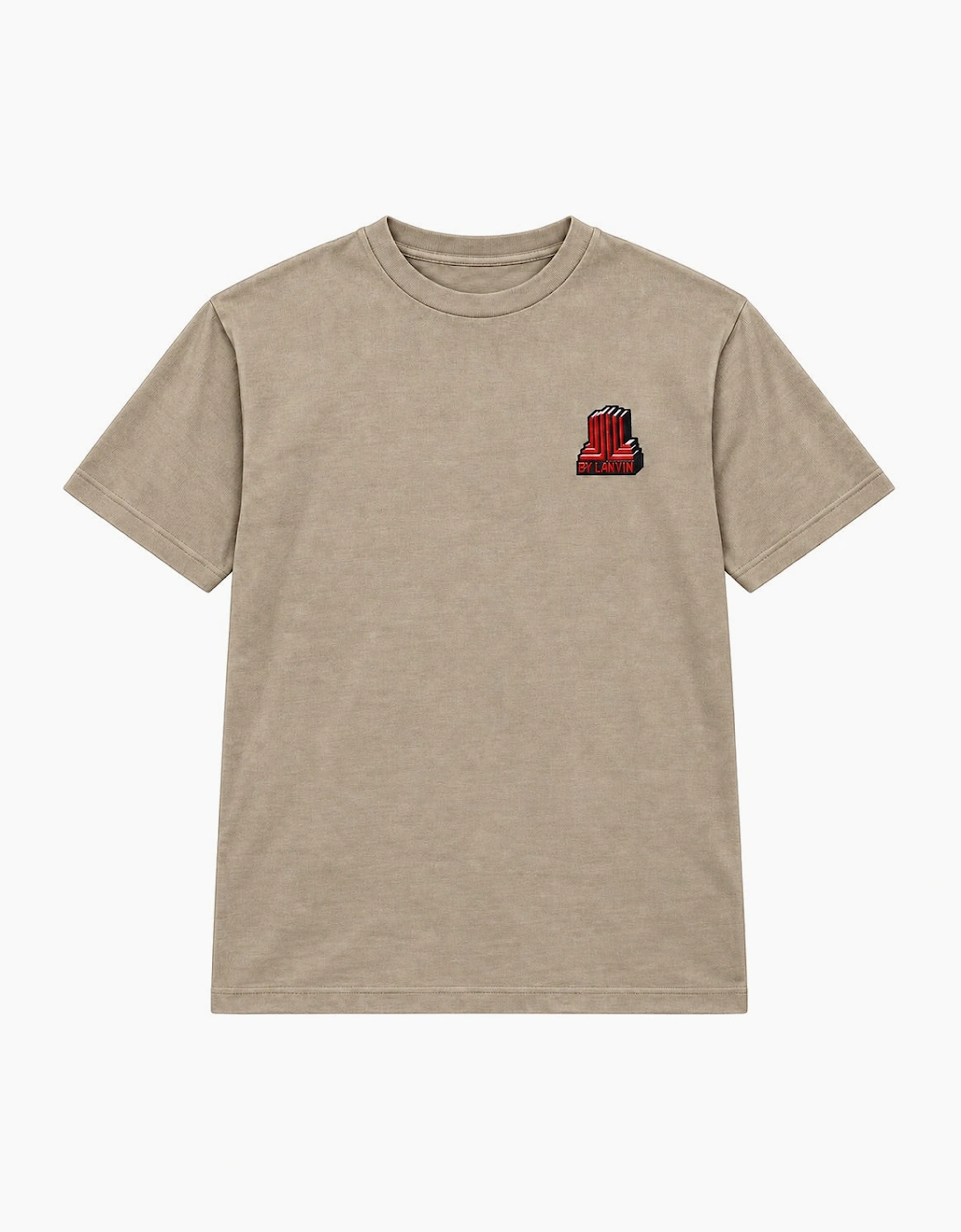By Lanvin Block Logo Taupe T-Shirt