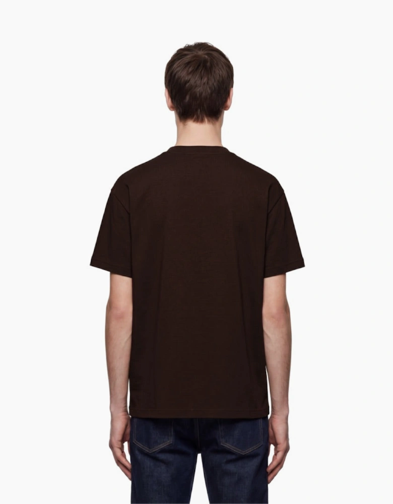 By Lanvin Paris Chest Logo Dark Brown T-Shirt