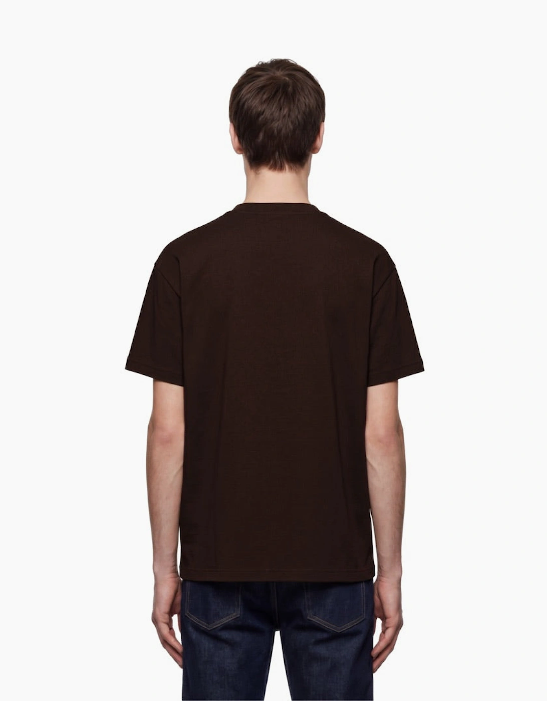 By Lanvin Paris Chest Logo Dark Brown T-Shirt