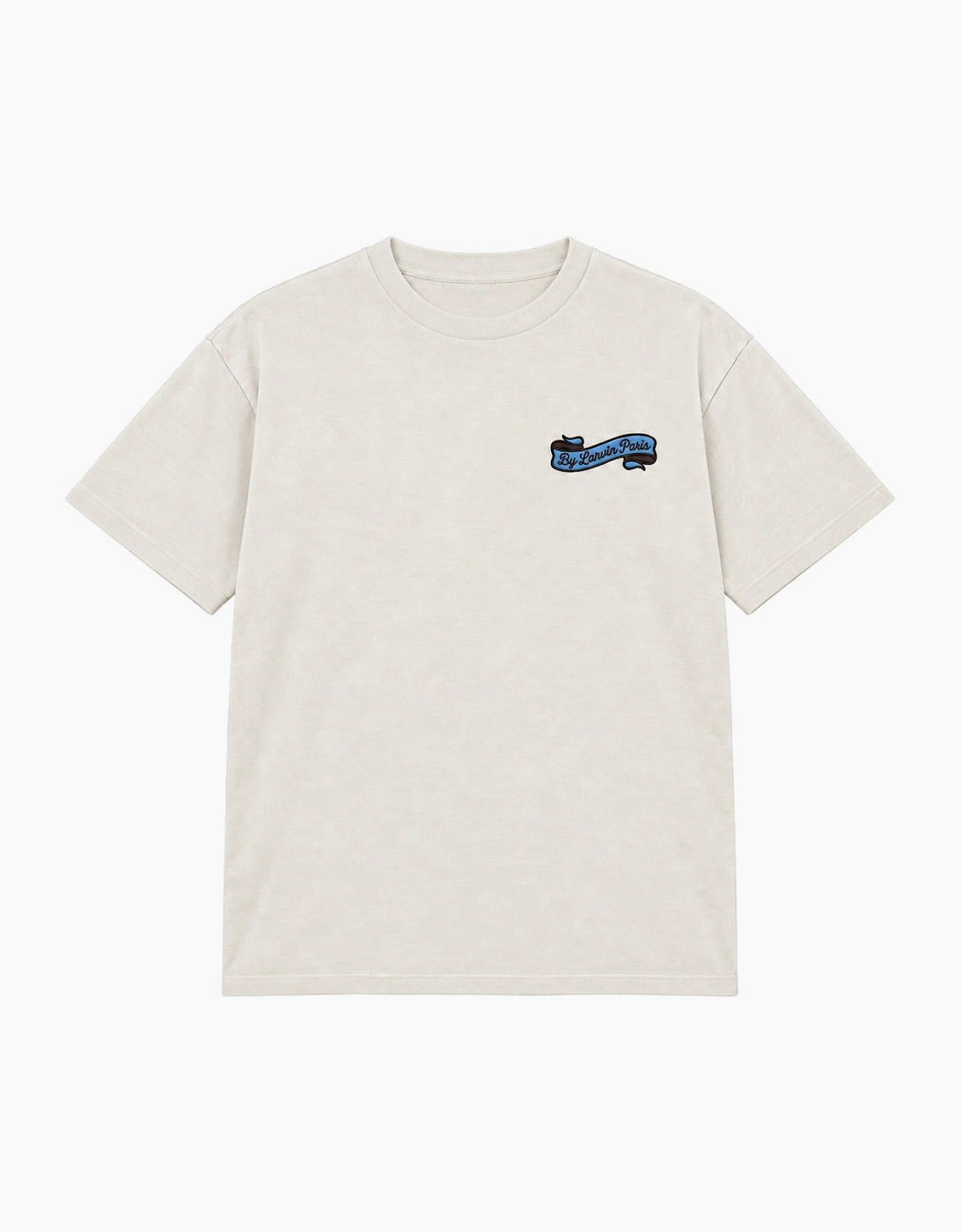 By Lanvin Paris Ribbon Logo Beige T-Shirt