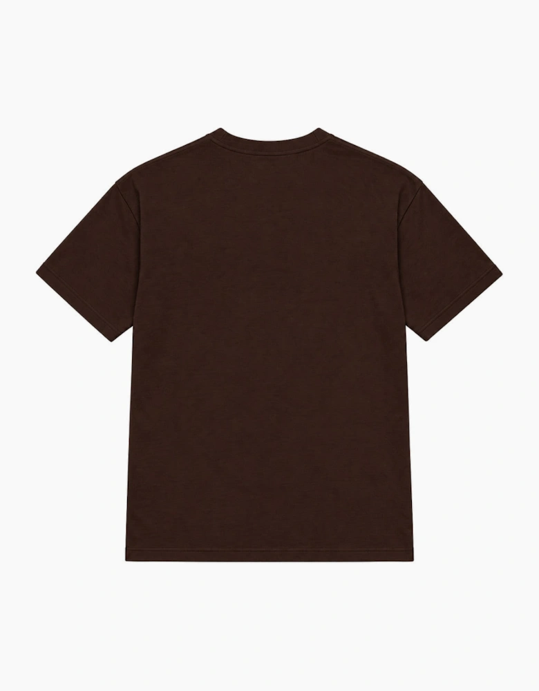 By Lanvin Paris Chest Logo Dark Brown T-Shirt