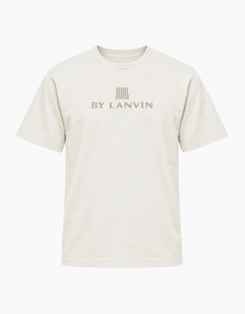 By Lanvin Central Logo Beige T-Shirt