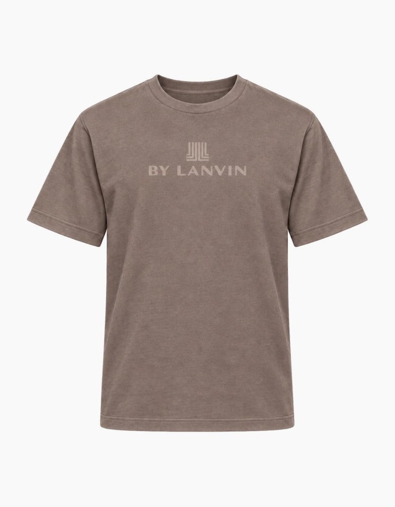 By Lanvin Central Logo Brown T-Shirt