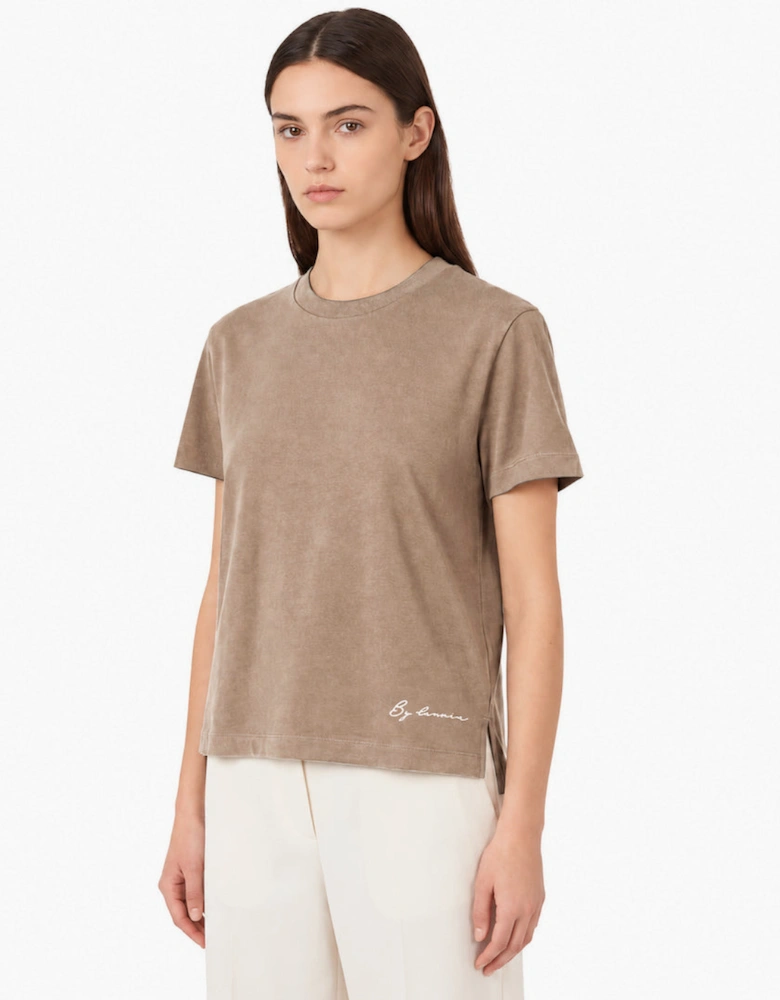 By Lanvin Small Signature Logo Taupe T-Shirt