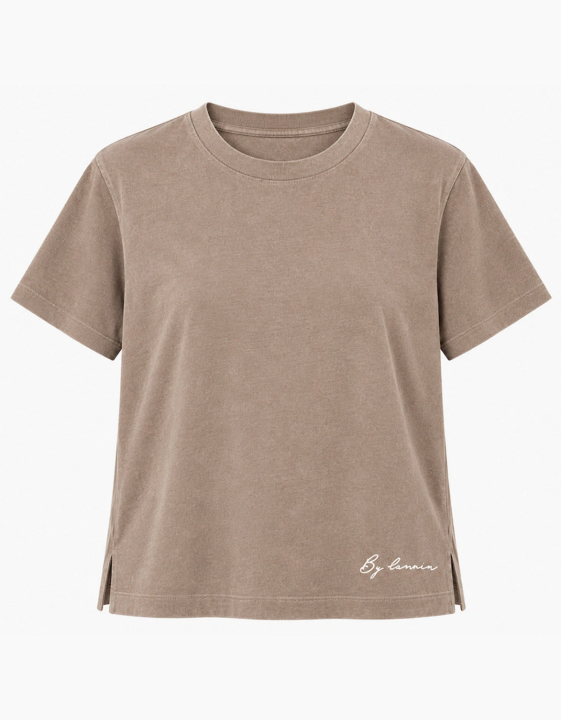 By Lanvin Small Signature Logo Taupe T-Shirt