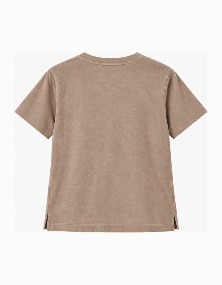 By Lanvin Small Signature Logo Taupe T-Shirt