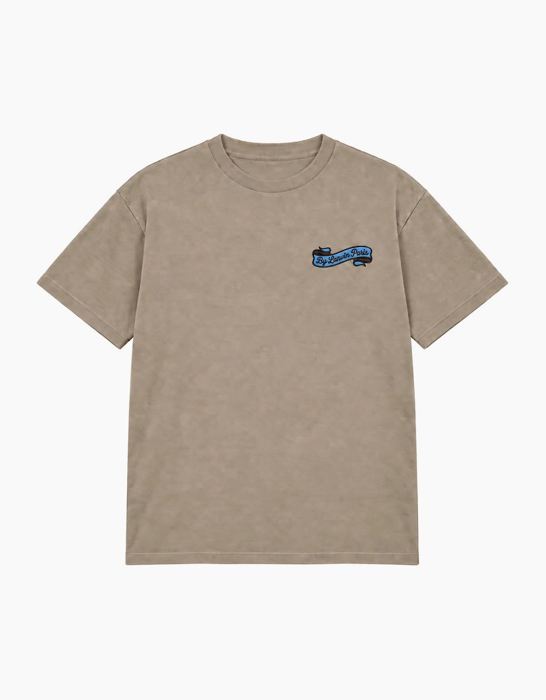 By Lanvin Paris Ribbon Logo Taupe T-Shirt